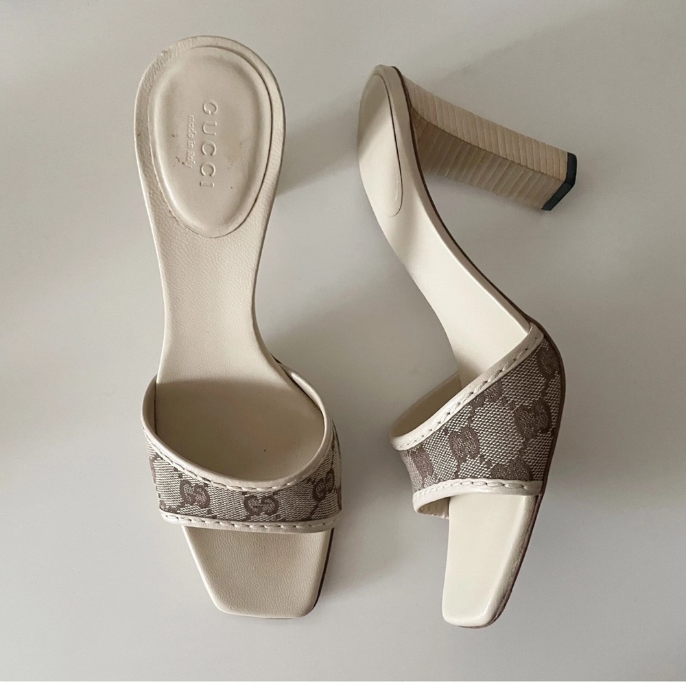 Gucci GG Canvas Heels